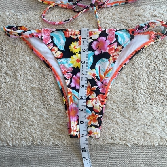 NEW Floral Halter Bikini Swimsuit  - S - Picture 13 of 16